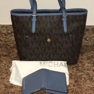 Michael Kors bag and wallet